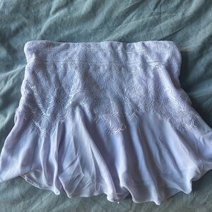 Purple Lace Tube Top